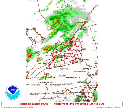 WW0645 Initial Radar image