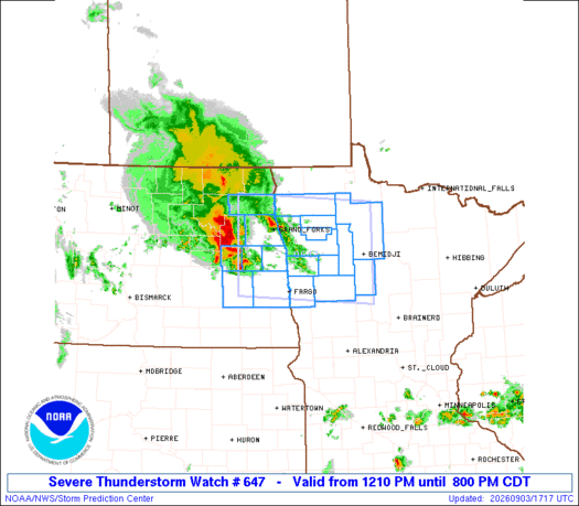 WW0647 Initial Radar image