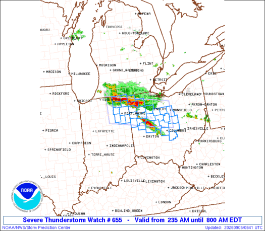 WW0655 Initial Radar image