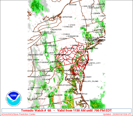 WW0068 Initial Radar image