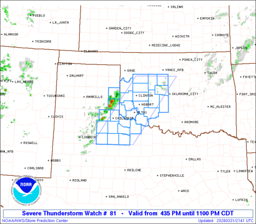 WW0081 Initial Radar image