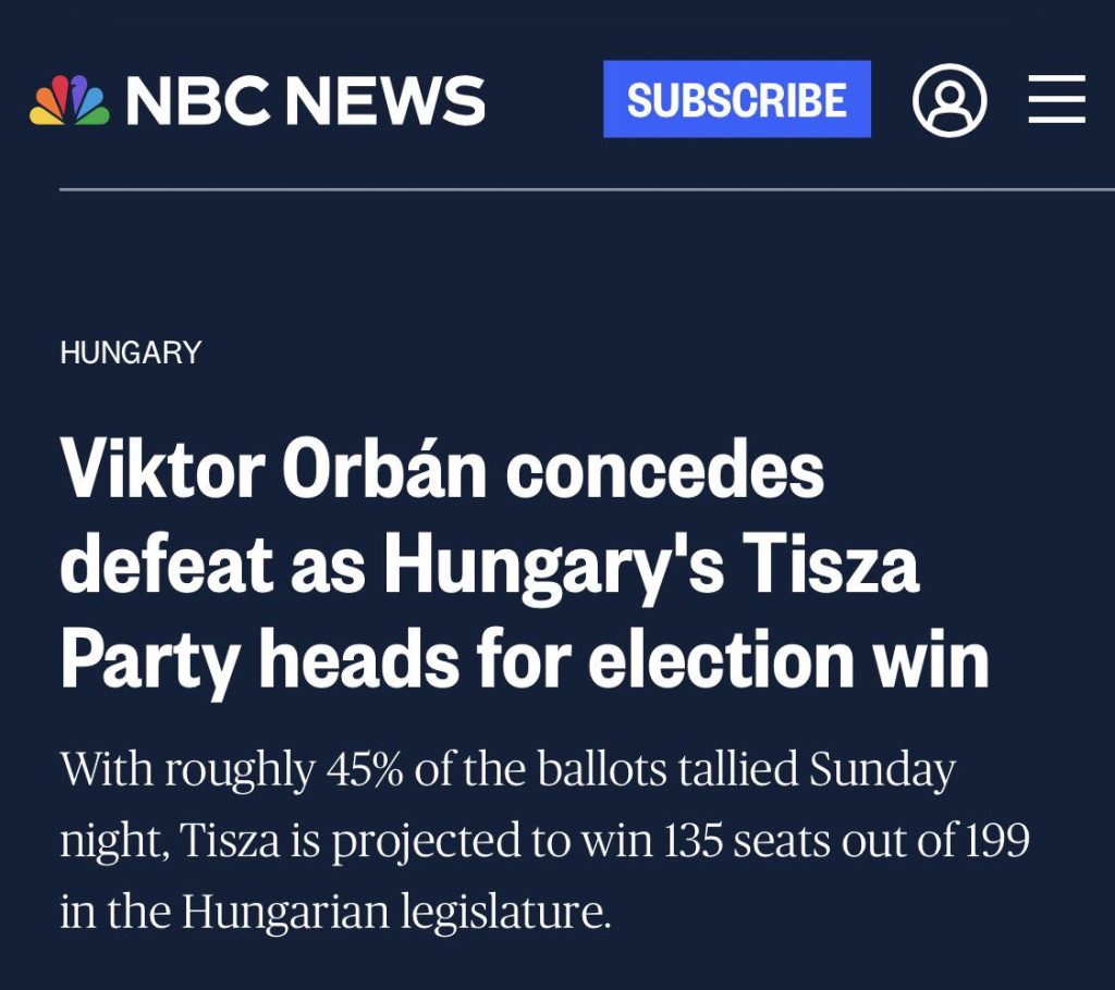 Viktor Orbán concedes defeat in Hungarian election