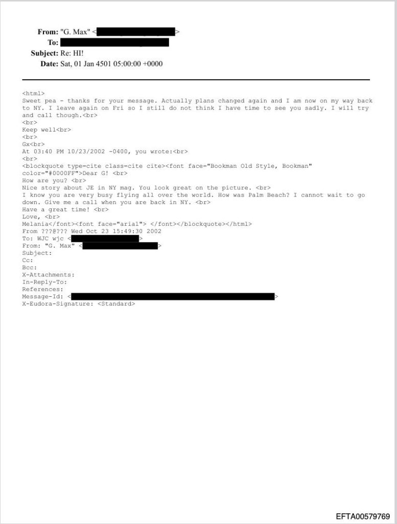 Email correspondence with personal details redacted in black