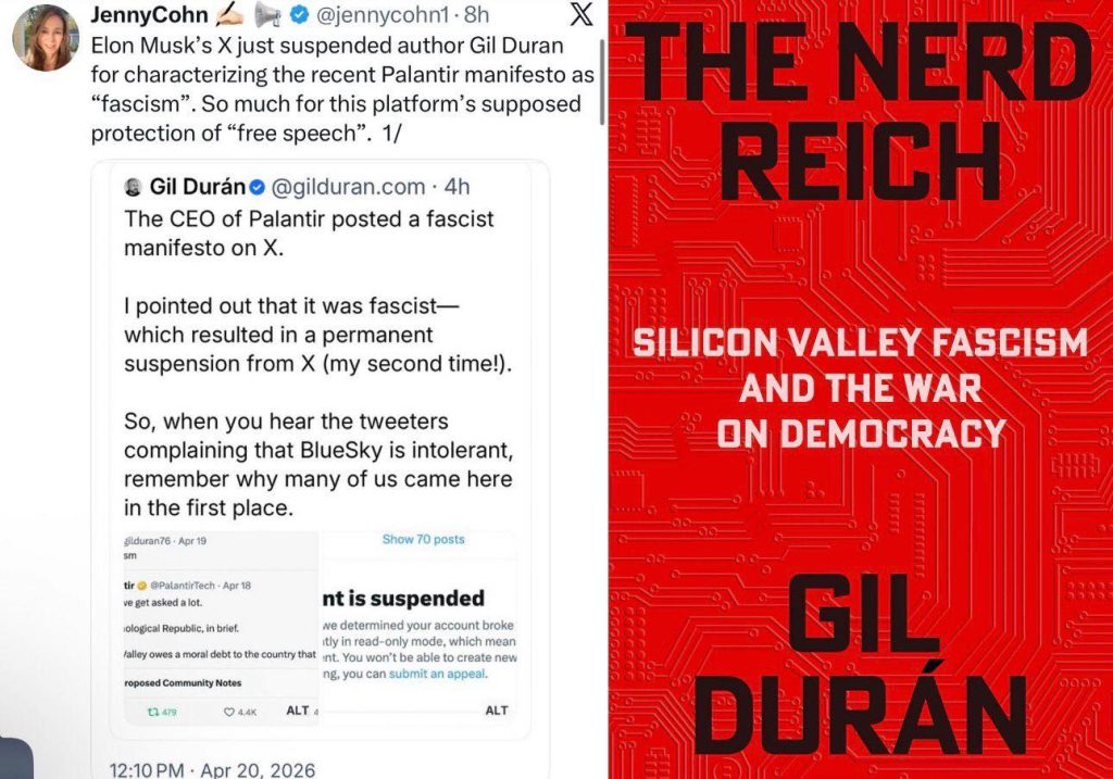Twitter thread about author suspension and book cover