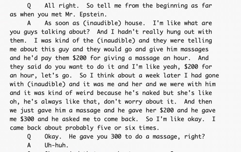 Text conversation about massage therapy payment arrangement
