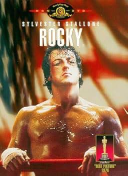 Rocky movie poster featuring Sylvester Stallone as boxer