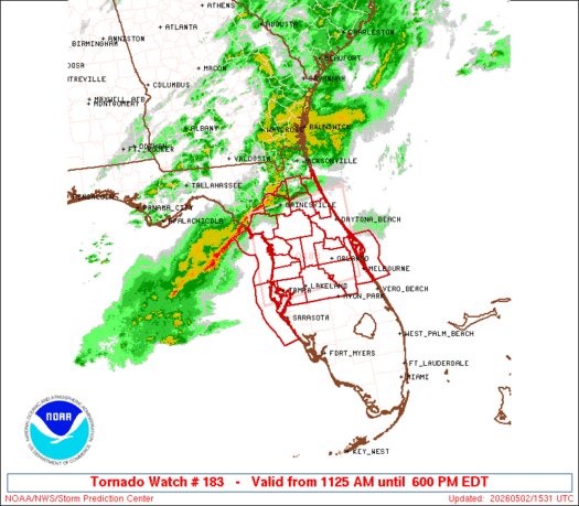 WW0183 Initial Radar image