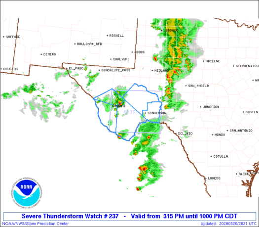 WW0237 Initial Radar image