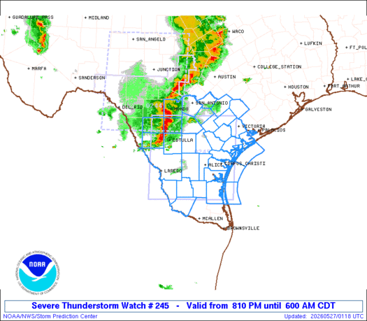 WW0245 Initial Radar image