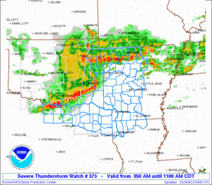WW0373 Initial Radar image