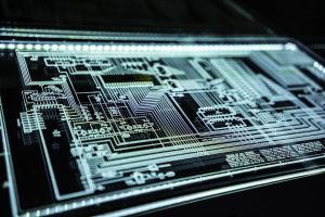 Digital binary code hacking visual