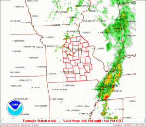 WW0536 Initial Radar image