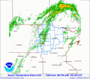WW0537 Initial Radar image