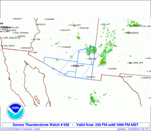WW0538 Initial Radar image