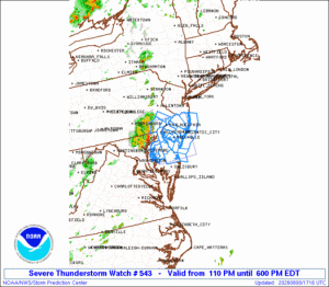 WW0543 Initial Radar image
