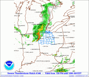 WW0548 Initial Radar image