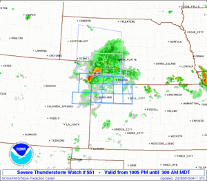 WW0551 Initial Radar image