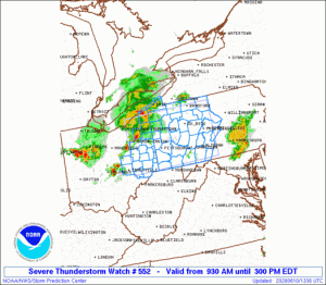 WW0552 Initial Radar image