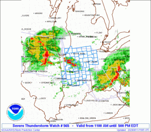 WW0565 Initial Radar image