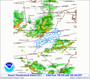 WW0571 Initial Radar image