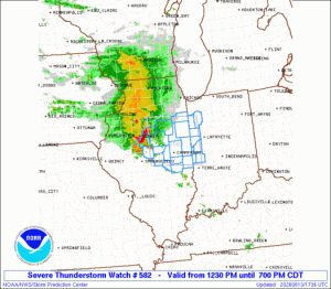 WW0582 Initial Radar image