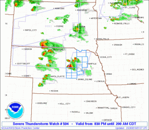 WW0594 Initial Radar image