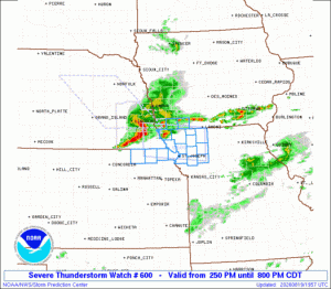 WW0600 Initial Radar image