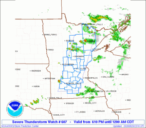WW0607 Initial Radar image